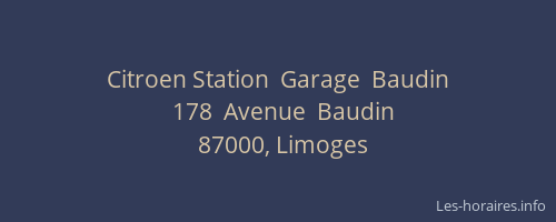 Citroen Station  Garage  Baudin