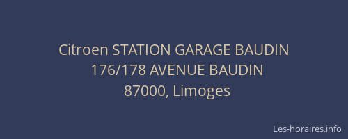 Citroen STATION GARAGE BAUDIN