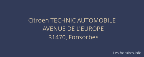 Citroen TECHNIC AUTOMOBILE