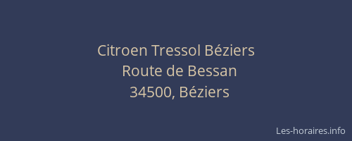 Citroen Tressol Béziers