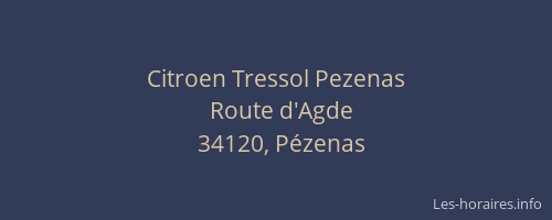 Citroen Tressol Pezenas