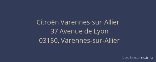 Citroën Varennes-sur-Allier