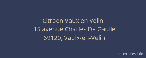 Citroen Vaux en Velin