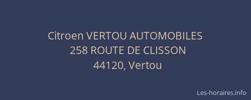 Citroen VERTOU AUTOMOBILES