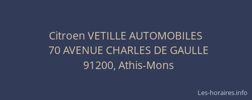 Citroen VETILLE AUTOMOBILES