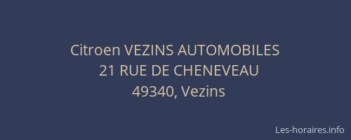 Citroen VEZINS AUTOMOBILES