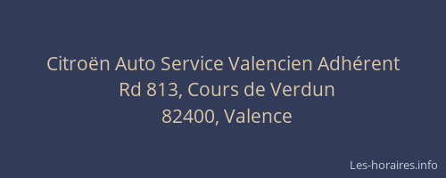 Citroën Auto Service Valencien Adhérent