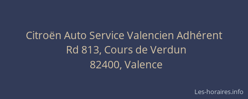 Citro&euml;n Auto Service Valencien Adh&eacute;rent