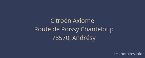 Citro&euml;n Axiome