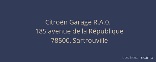 Citroën Garage R.A.0.