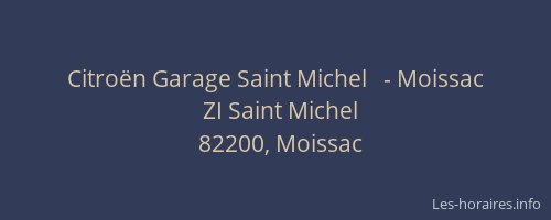 Citroën Garage Saint Michel   - Moissac