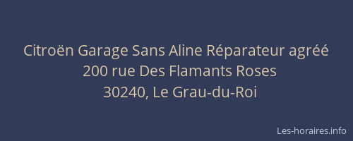 Citro&euml;n Garage Sans Aline R&eacute;parateur agr&eacute;&eacute;