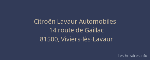 Citro&euml;n Lavaur Automobiles