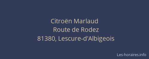 Citro&euml;n Marlaud