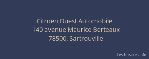 Citro&euml;n Ouest Automobile