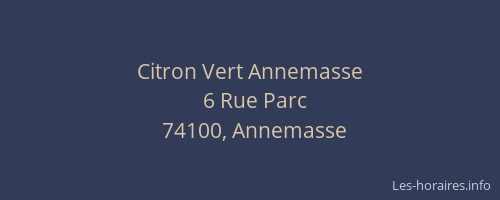 Citron Vert Annemasse