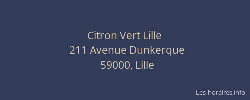 Citron Vert Lille
