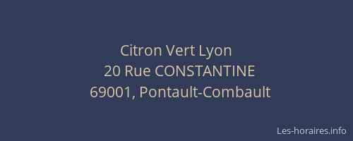 Citron Vert Lyon