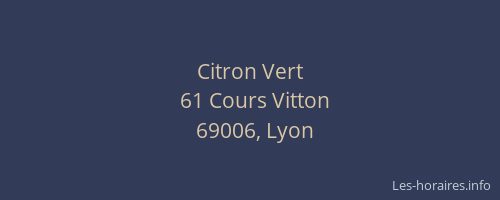 Citron Vert