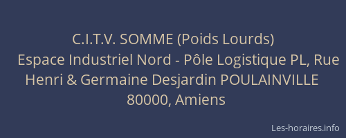 C.I.T.V. SOMME (Poids Lourds)