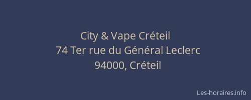 City & Vape Créteil