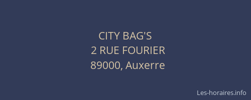CITY BAG'S