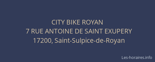 CITY BIKE ROYAN