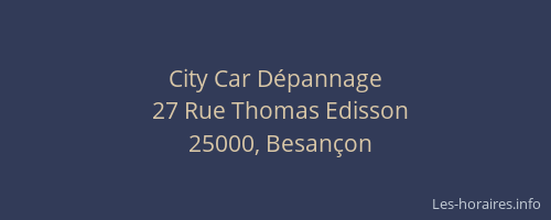 City Car Dépannage