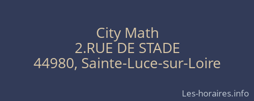 City Math