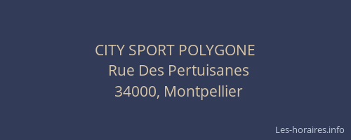 CITY SPORT POLYGONE