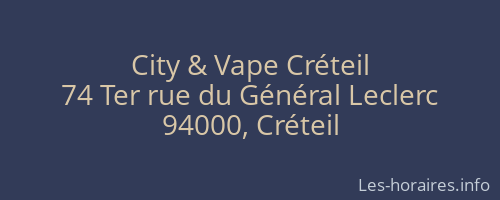 City & Vape Créteil