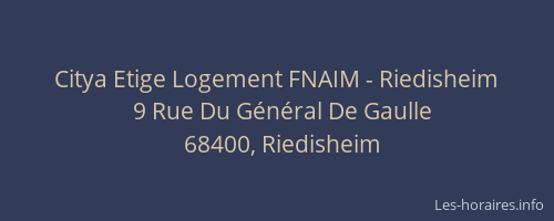 Citya Etige Logement FNAIM - Riedisheim