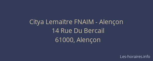 Citya Lemaïtre FNAIM - Alençon