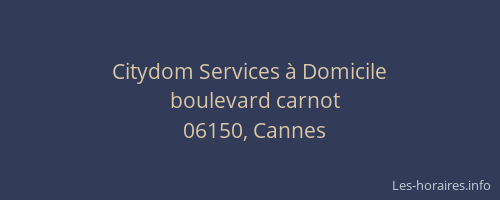 Citydom Services à Domicile