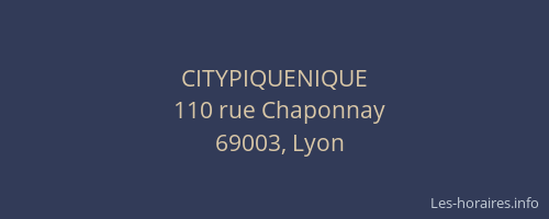 CITYPIQUENIQUE