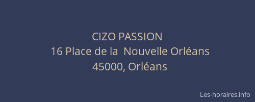 CIZO PASSION