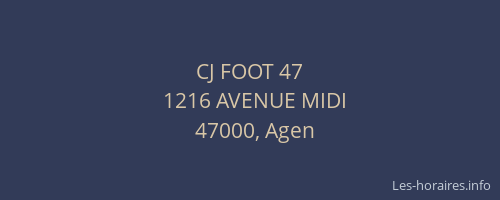CJ FOOT 47