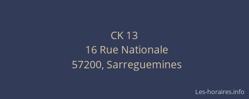 CK 13