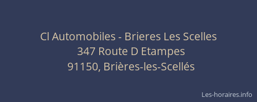 Cl Automobiles - Brieres Les Scelles