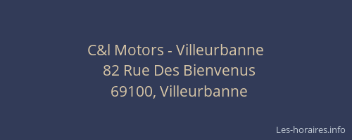 C&l Motors - Villeurbanne