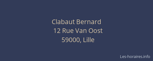 Clabaut Bernard