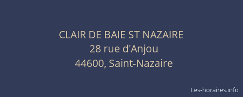 CLAIR DE BAIE ST NAZAIRE