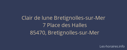 Clair de lune Bretignolles-sur-Mer