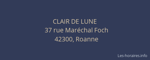 CLAIR DE LUNE