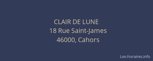 CLAIR DE LUNE