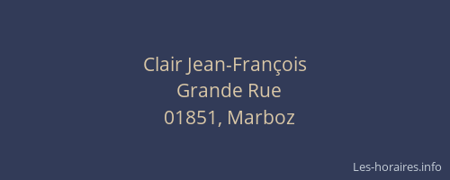 Clair Jean-François