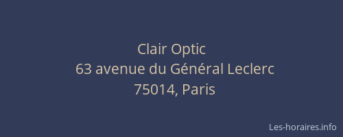 Clair Optic