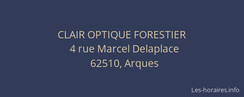 CLAIR OPTIQUE FORESTIER
