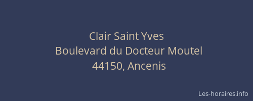 Clair Saint Yves