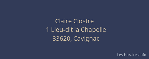 Claire Clostre